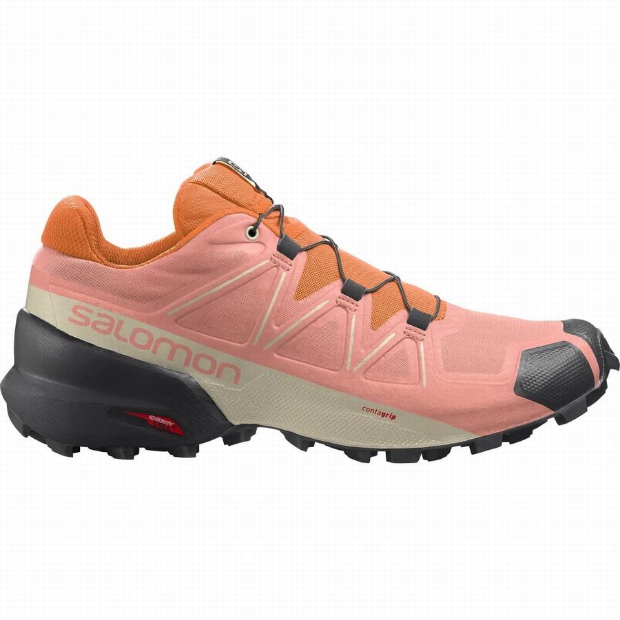 Salomon Speedcross 5 Kadın Patika Koşu Ayakkabısı Pembe/Turuncu [CAE2433PS]